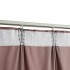 Cortinas opacas ganchos 2 pzas terciopelo rosa viejo 140x245