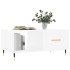 Mesa de centro madera contrachapada blanco 90x50x40