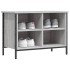 Zapatero madera de ingeniería gris Sonoma 69x35x50