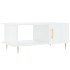 Mesa de centro madera contrachapada blanco brillo 90x50x40