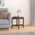 Mesa de centro de madera maciza de pino marrón miel Ø52,5x45