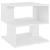 Mesa auxiliar de madera contrachapada blanco 40x40x40