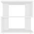 Mesa auxiliar de madera contrachapada blanco 40x40x40