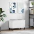 Mueble para discos madera contrachapada blanco 74,5x38x48