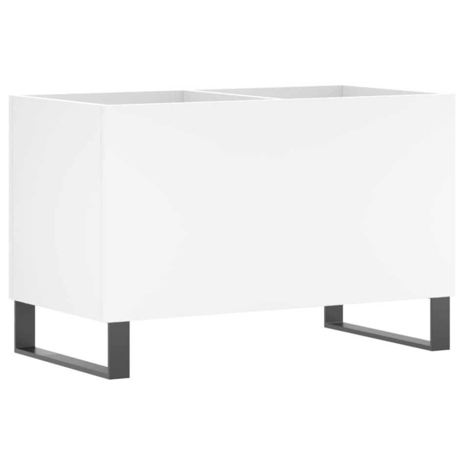 Mueble para discos madera contrachapada blanco 74,5x38x48