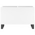 Mueble para discos madera contrachapada blanco 74,5x38x48