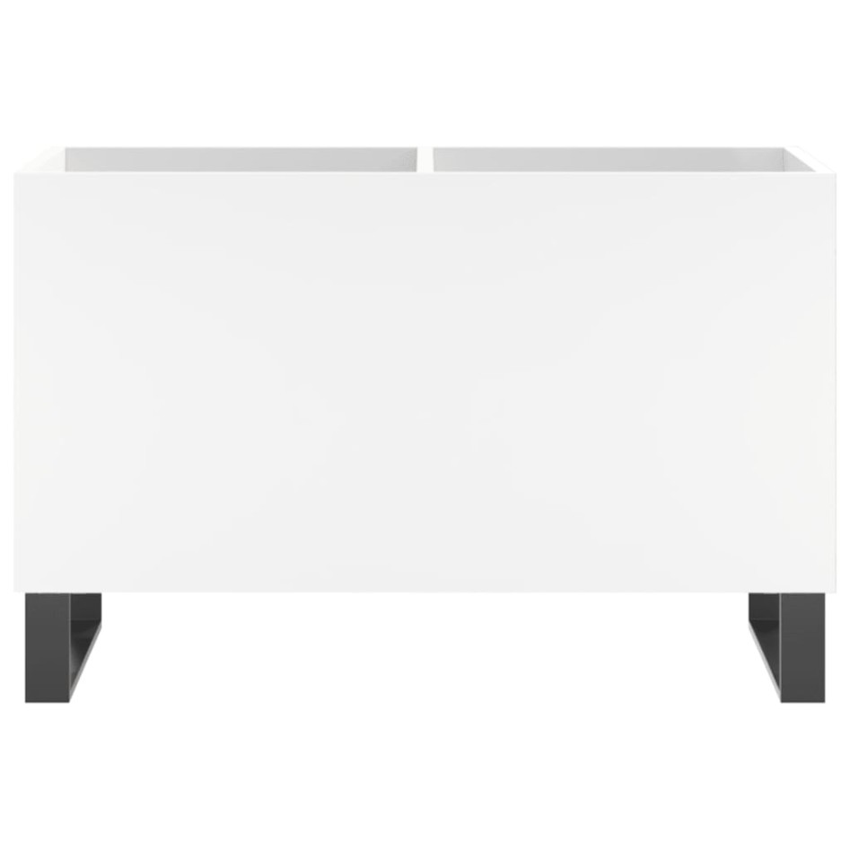 Mueble para discos madera contrachapada blanco 74,5x38x48