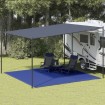 Alfombra para tienda de campaña HDPE azul 400x400 cm