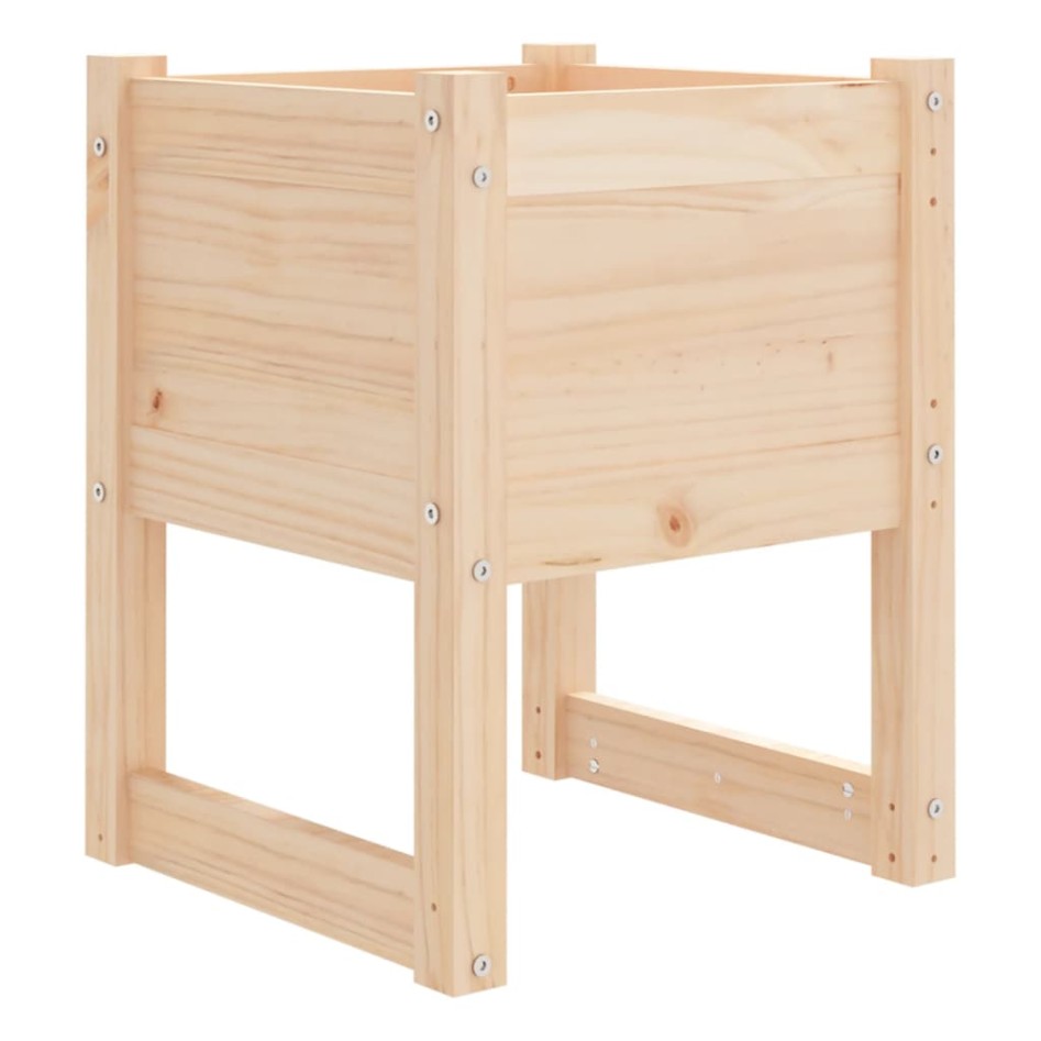 Jardinera de madera maciza de pino 40x40x52,5