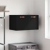 Armario de pared madera de ingeniería negro 60x36,5x35