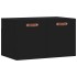 Armario de pared madera de ingeniería negro 60x36,5x35