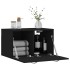 Armario de pared madera de ingeniería negro 60x36,5x35