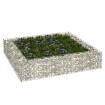 Arriate de gaviones de acero galvanizado 100x100x20 cm