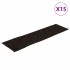 Alfombrilla autoadhesiva escalera 15 uds marrón 76x20