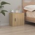 Mesita de noche de pared color roble Sonoma 50x30x47