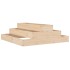Jardinera de madera maciza de pino 80x80x27