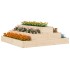 Jardinera de madera maciza de pino 80x80x27