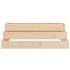 Jardinera de madera maciza de pino 80x80x27