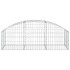 Cesta de gaviones forma arco hierro galvanizado 150x50x40/60