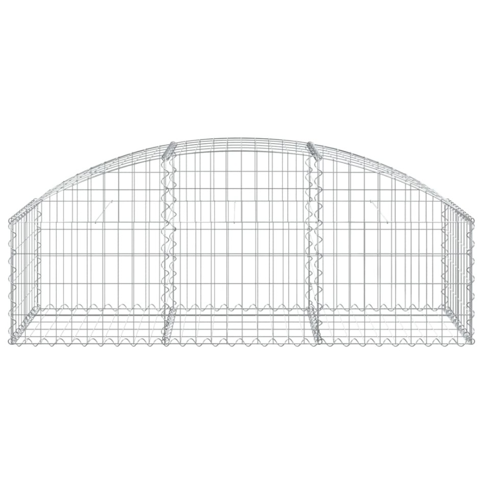 Cesta de gaviones forma arco hierro galvanizado 150x50x40/60