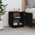 Mesita de noche madera maciza de pino negro 40x34x45