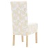 Fundas de silla elásticas 6 unidades rectas blanco y