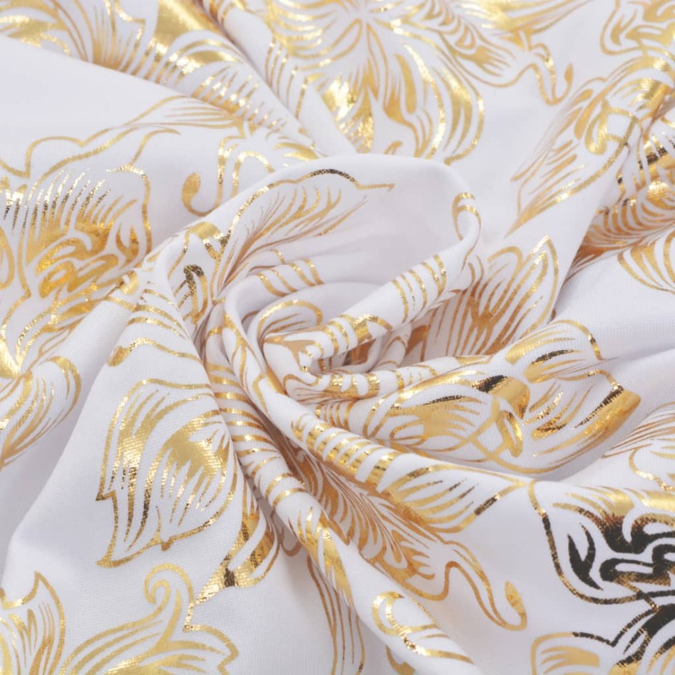 Fundas de silla elásticas 6 unidades rectas blanco y