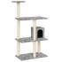 Rascador para gatos con postes de sisal gris claro 119