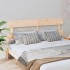 Cabecero de cama madera maciza de pino gris 204x3x81