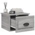 Mesita de noche de pared color gris Sonoma 41,5x36x28