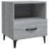 Mesita de noche madera contrachapada gris