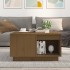 Mesa de centro madera maciza de pino marrón miel 60x61x32,5