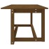 Mesa de centro madera maciza de pino marrón miel 110x55x45