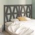 Cabecero de cama madera maciza de pino gris 146x4x100