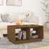 Mesa de centro madera maciza de pino marrón miel 80x50x40