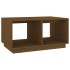 Mesa de centro madera maciza de pino marrón miel 80x50x40