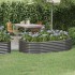 Jardinera arriate acero recubrimiento polvo gris 175x100x36