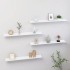 Estantes de pared 4 unidades blanco brillo 80x9x3