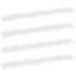 Estantes de pared 4 unidades blanco brillo 80x9x3