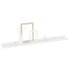Estantes de pared 4 unidades blanco brillo 80x9x3