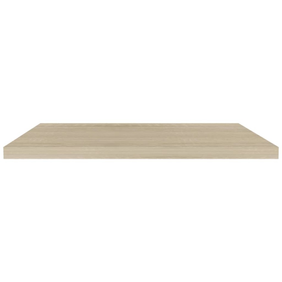 Estantes flotantes de pared 2 uds MDF roble 90x23,5x3,8