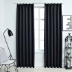 Cortinas opacas con ganchos 2 piezas gris antracita 140x225 cm