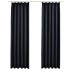 Cortinas opacas con ganchos 2 piezas gris antracita 140x225