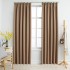 Cortinas opacas con ganchos 2 piezas gris topo 140x245