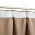 Cortinas opacas con ganchos 2 piezas gris topo 140x245