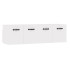 Armarios pared 2 uds contrachapada blanco brillo 80x36,5x35