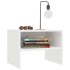 Mesitas de noche 2 uds madera contrachapada blanco 40x30x30