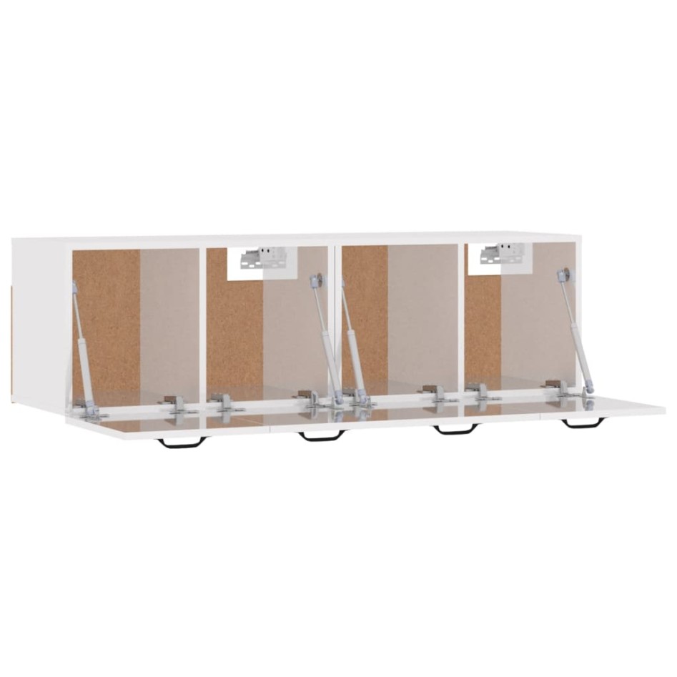 Armarios pared 2 uds contrachapada blanco brillo 80x36,5x35