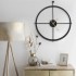 Reloj de pared de hierro negro 52