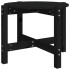 Mesa de centro de madera maciza de pino negro 62,5x45